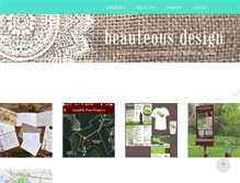 Tablet Screenshot of beauteousdesign.com